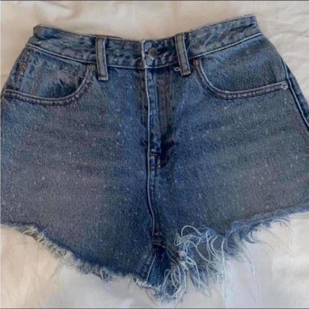 Dark Blue Alexander Wang High Ride Jean Shorts sz 25